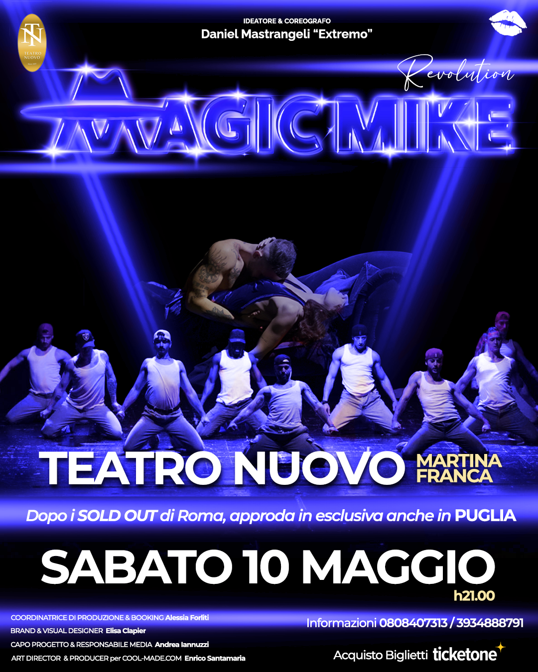Locandina Magic mike blu martina franca